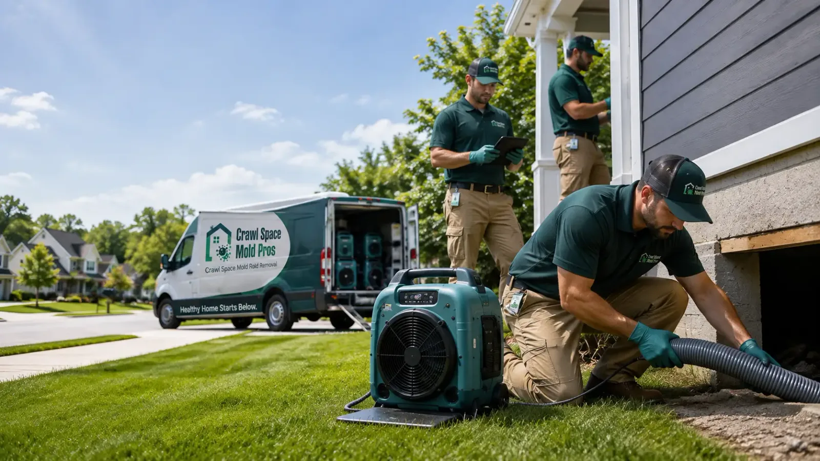 Crawl Space Mold Removal in Bedford, WY